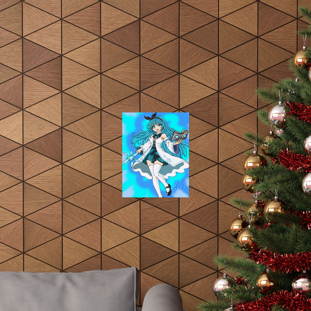 Ice Lightning Mage | Matte Vertical Posters | Multiple Sizes | Art By: Death2Myself