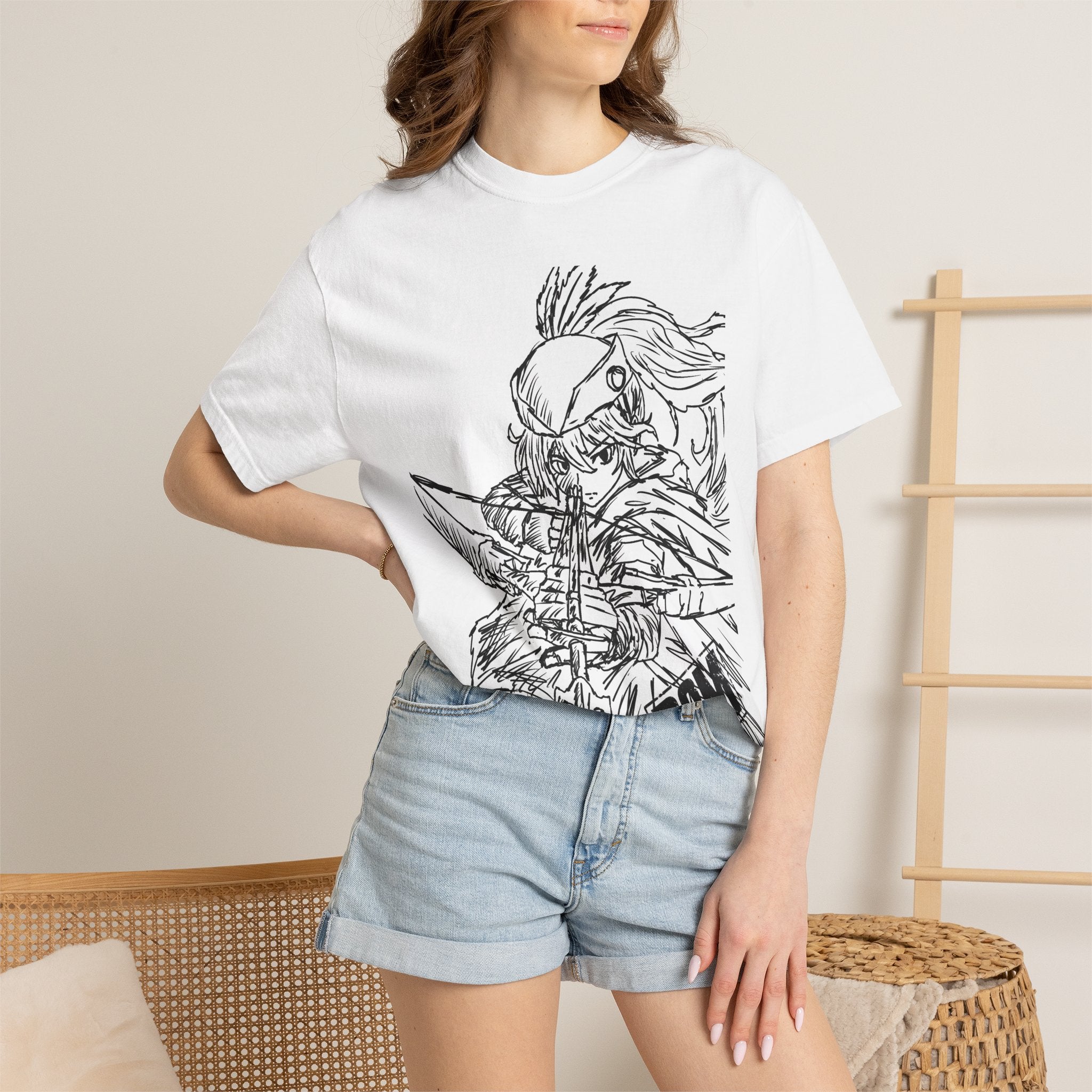 Marksman Sketch | Unisex Garment-Dyed T-shirt | Art By: Death2Myself