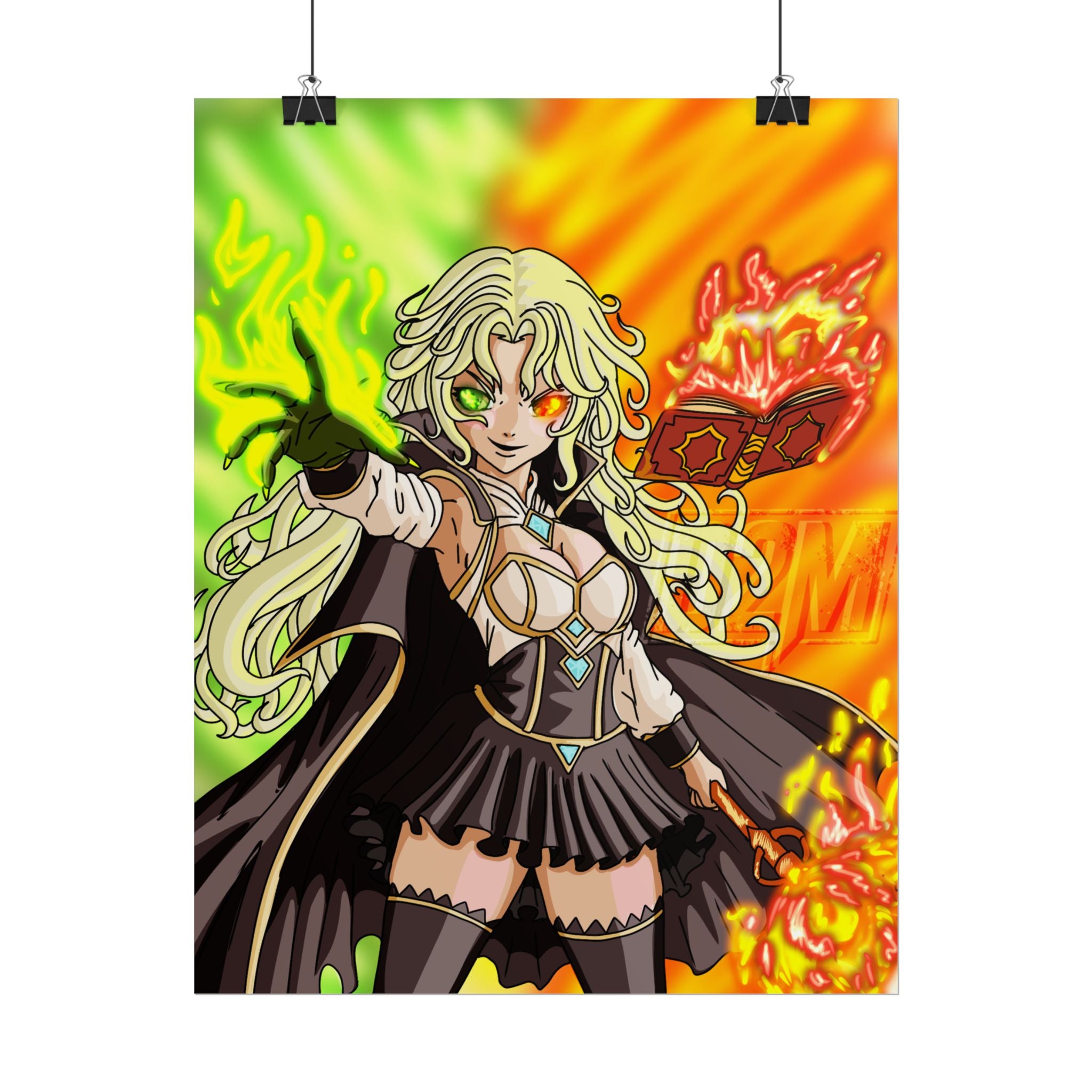 Mage (Fire/Poison) Rolled Posters (Multiple Sizes) (Art By: Death2Myself)