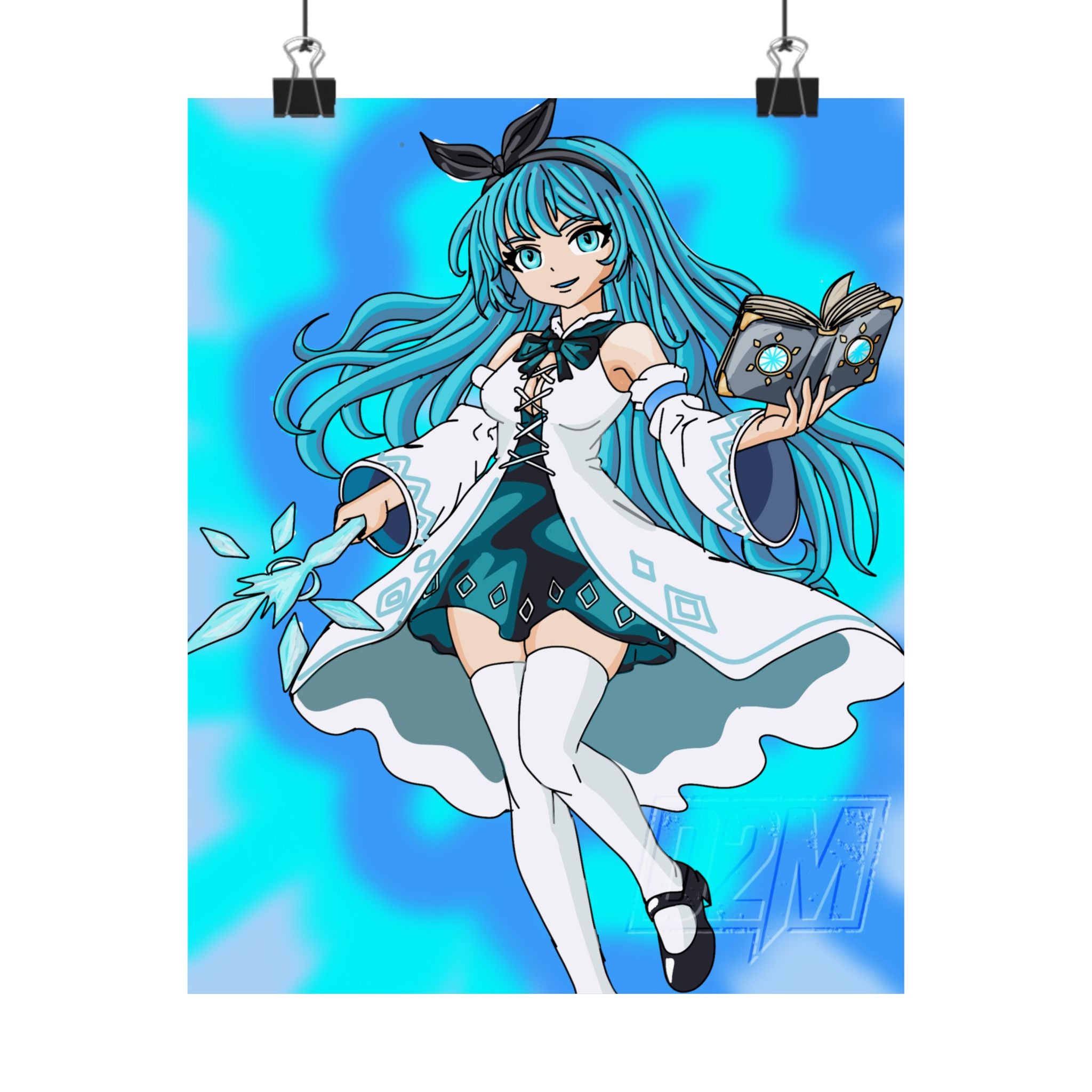 Ice Lightning Mage | Matte Vertical Posters | Multiple Sizes | Art By: Death2Myself