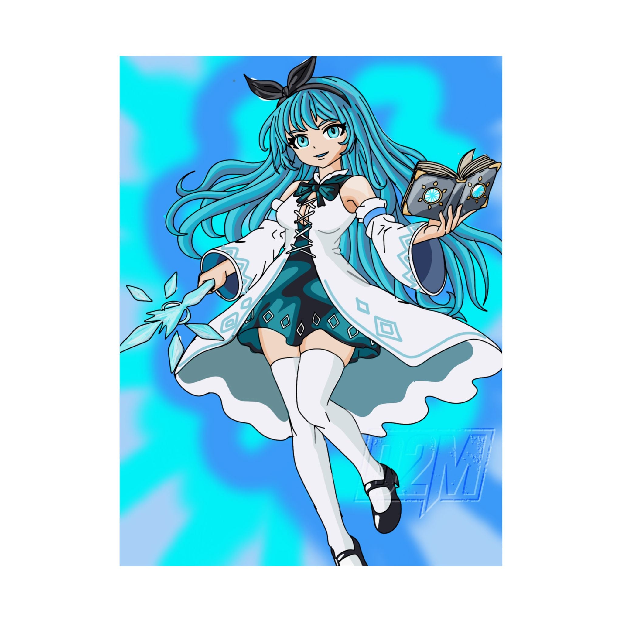 Ice Lightning Mage | Matte Vertical Posters | Multiple Sizes | Art By: Death2Myself