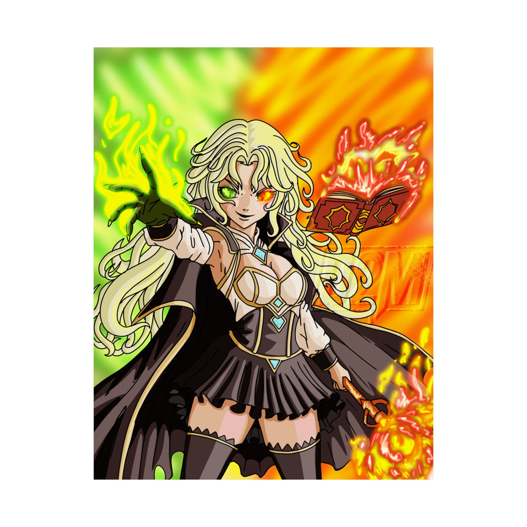 Mage (Fire/Poison) Matte Vertical Posters (Multiple Sizes) (Art By: Death2Myself)