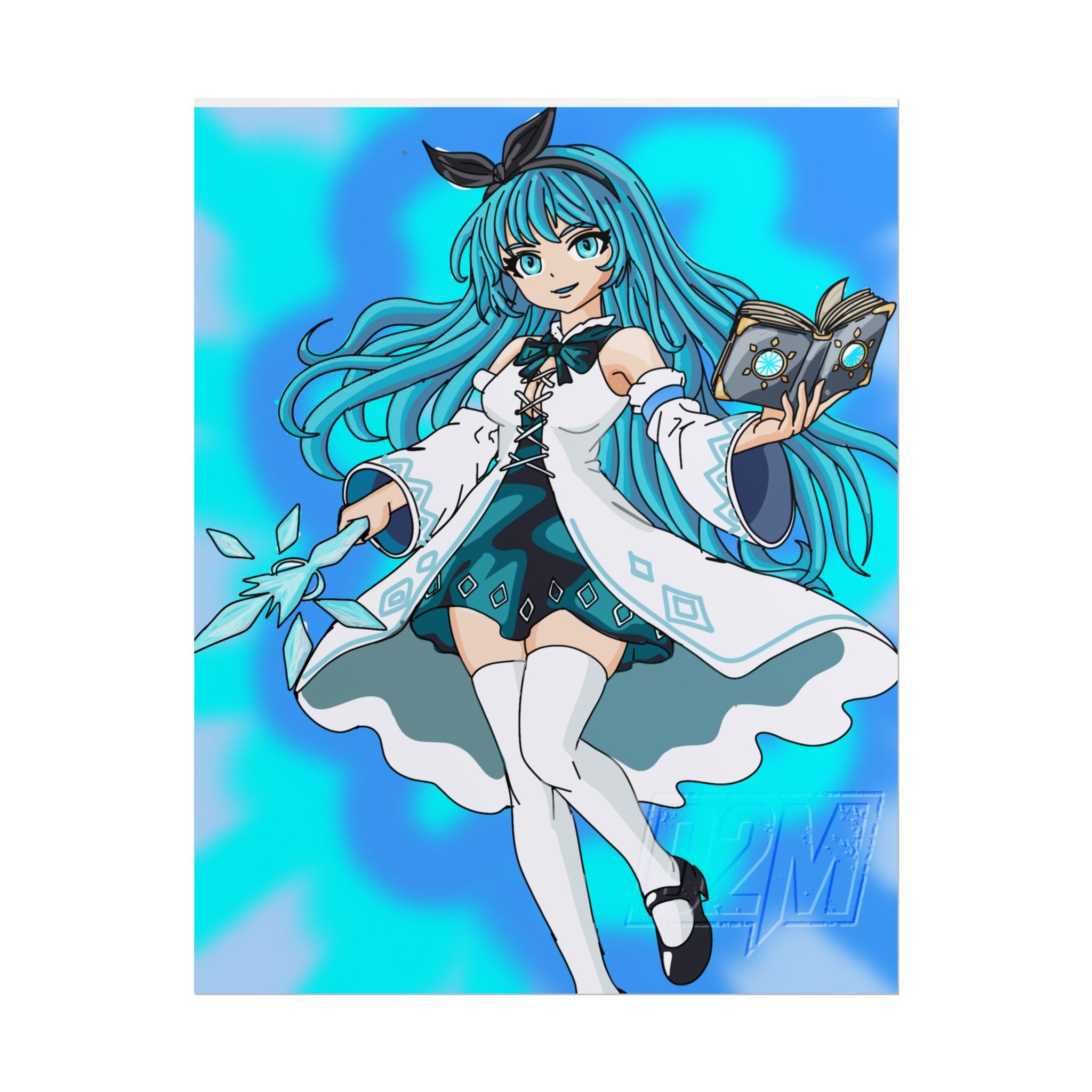 Ice Lightning Mage | Rolled Posters | Multiple Sizes | Art By: Death2Myself