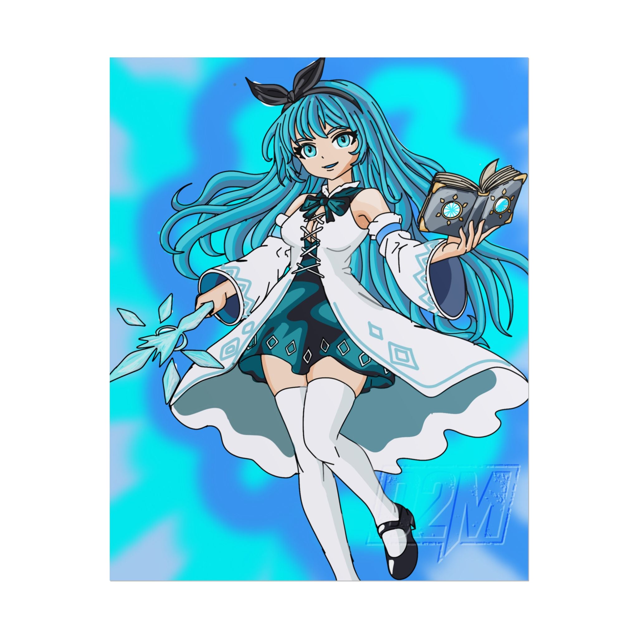 Ice Lightning Mage | Rolled Posters | Multiple Sizes | Art By: Death2Myself