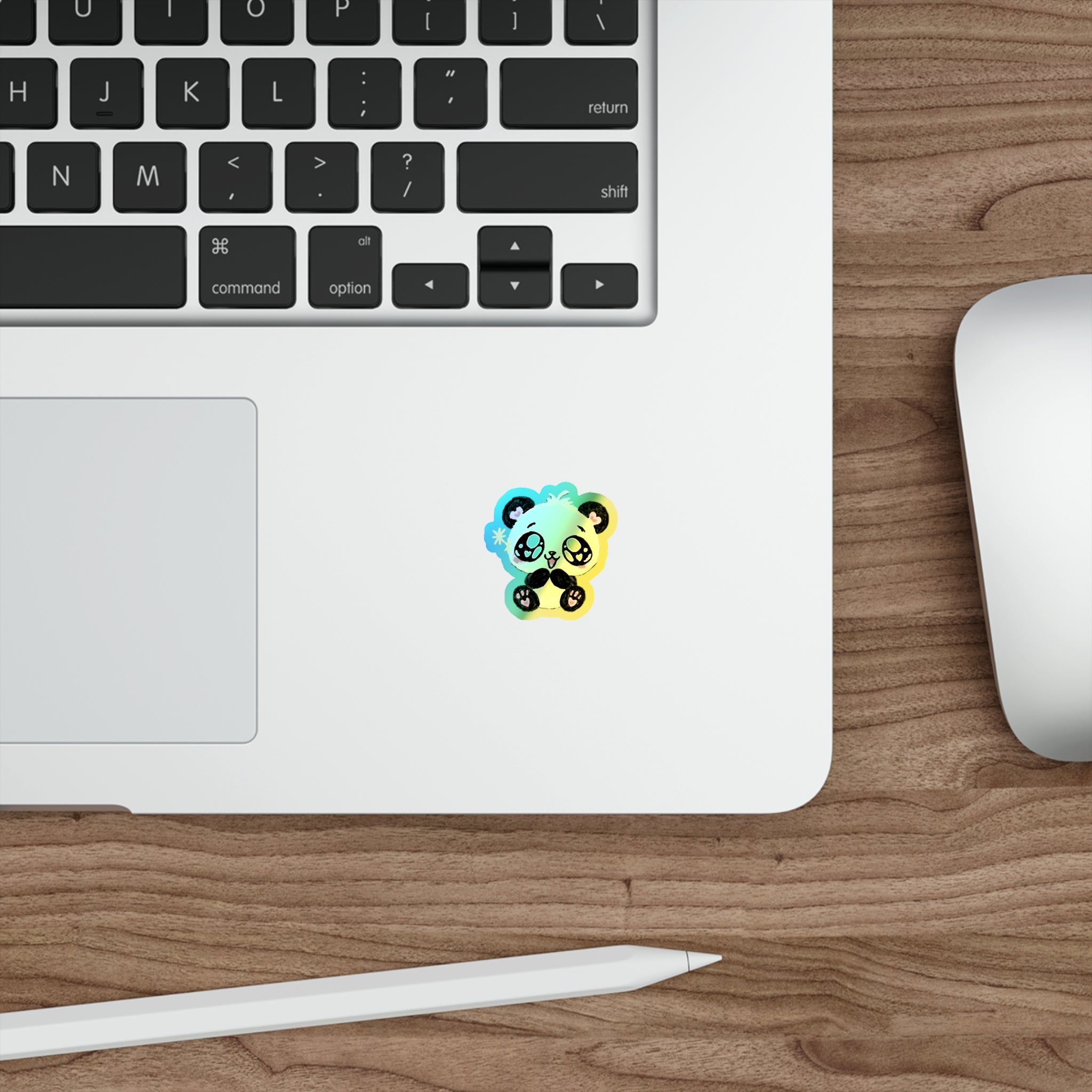 Panda | Holographic Die-cut Stickers | Art By: Death2Myself
