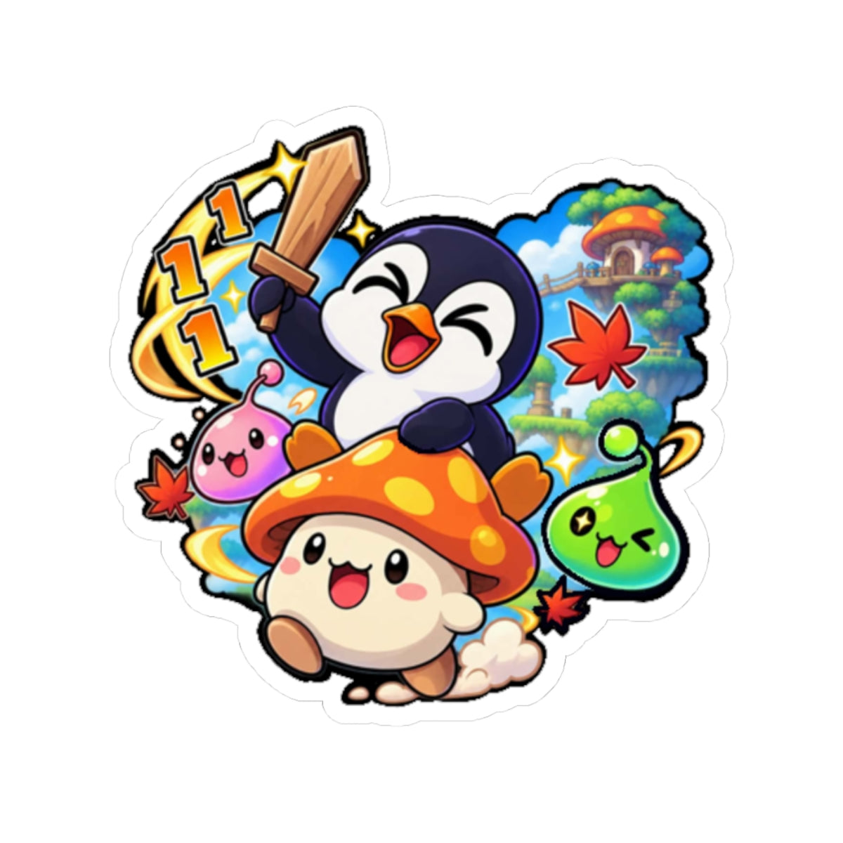 Penguin Adventure | Sticker | Shio9000 | Art By: Death2Myself