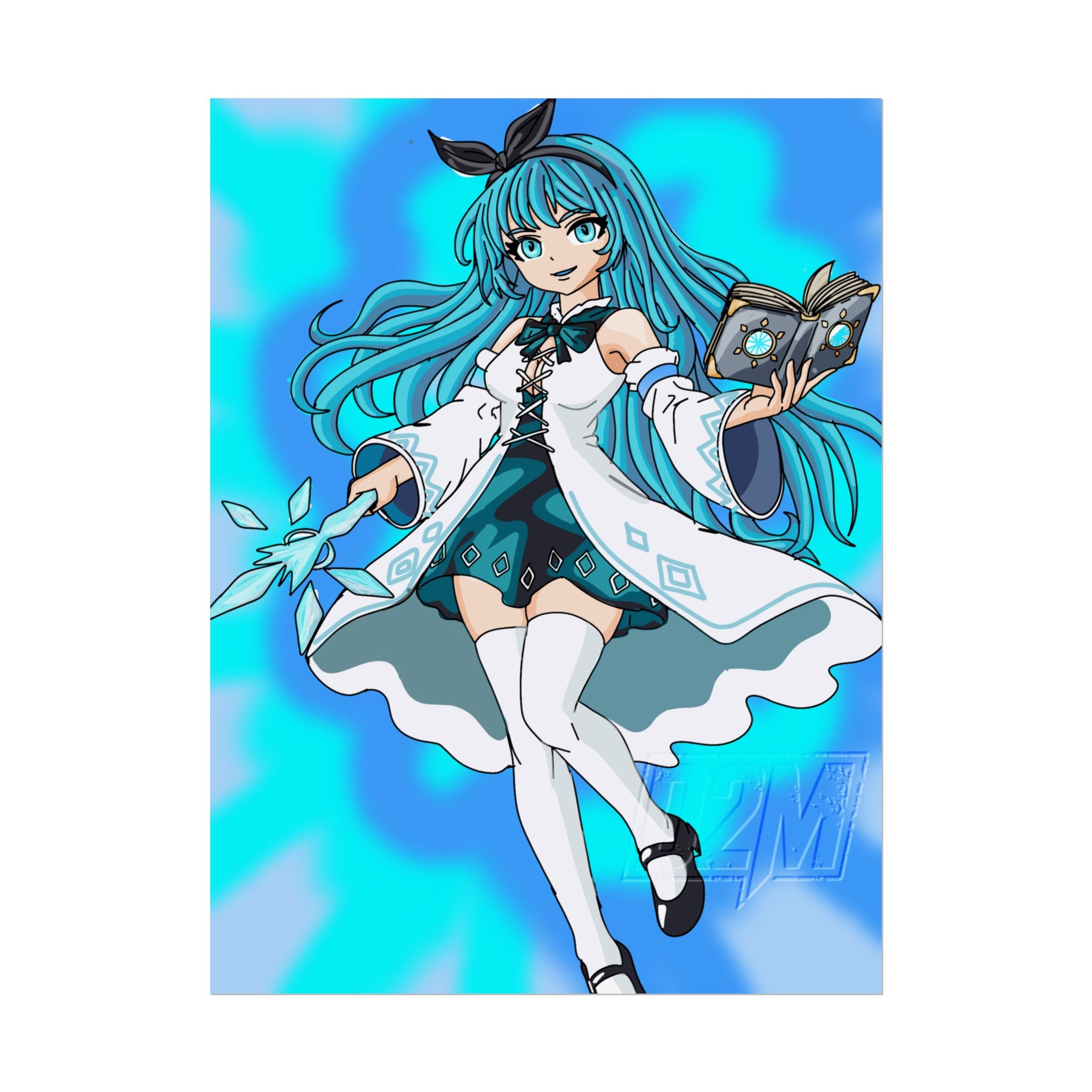 Ice Lightning Mage | Rolled Posters | Multiple Sizes | Art By: Death2Myself